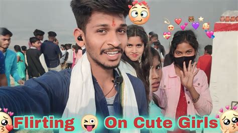 😍flirting On Cutie Girls Reaction 🤩 Ll Kocho Mela Silli Ll Flirting