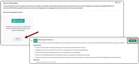 How To Integrate Zoho Crm And Whatsapp Business Interconnecta