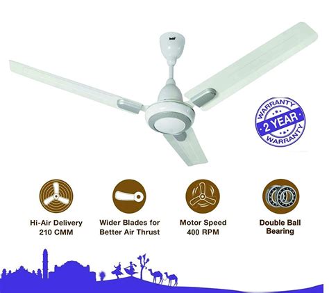 White Electricity Indo Supreme Ceiling Fan Sweep Size Mm At Rs