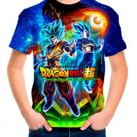 Camiseta Infantil T Dragon Ball Super Broly 02 Elo7