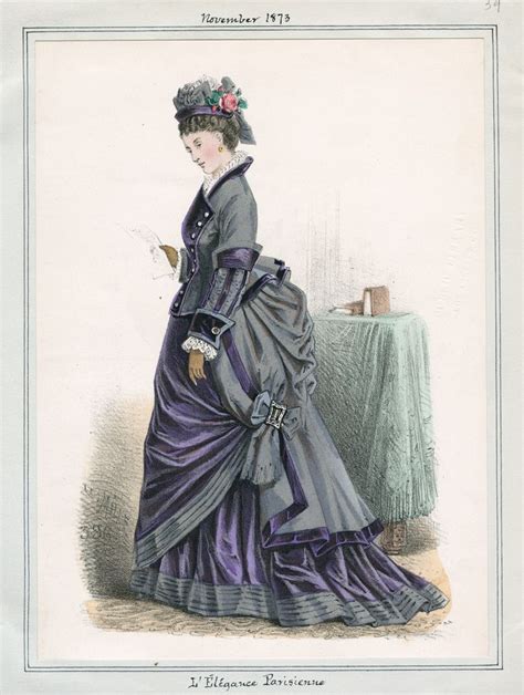 L Elegance Parisienne November 1873 LAPL Victorian Fashion Women