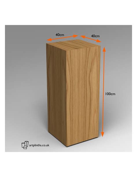 Oak Plinth Pedestal Artplinths Display Column Hardwood Plinth