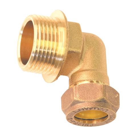 Male Elbow Compression Brass Lawton Tubes