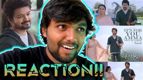 Soul Of Varisu Full Video REACTION Varisu Thalapathy Vijay