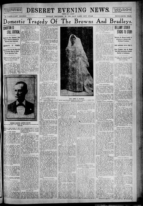 Deseret News Archives: Salt Lake City Historical Reports 1