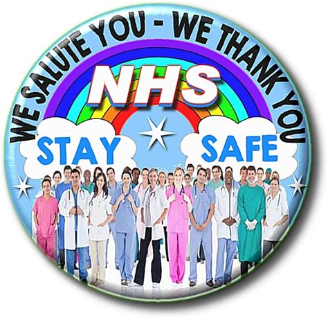 WE SALUTE YOU WE THANK YOU NHS STAY SAFE Pandemic Coronavirus