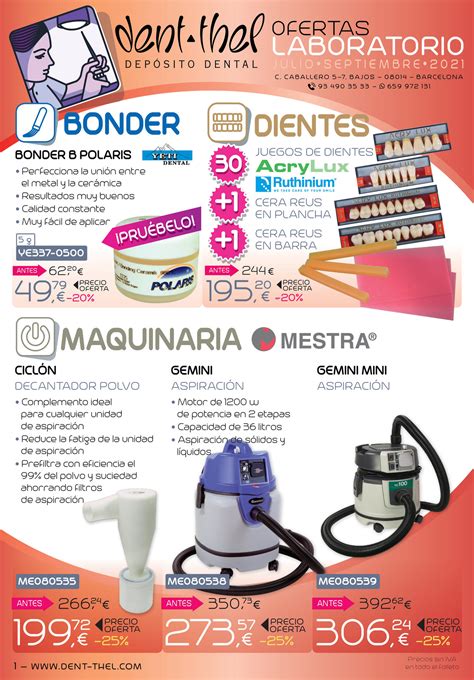 Dent Thel Ofertas Dent Thel Laboratorio Julio Septiembre 2021