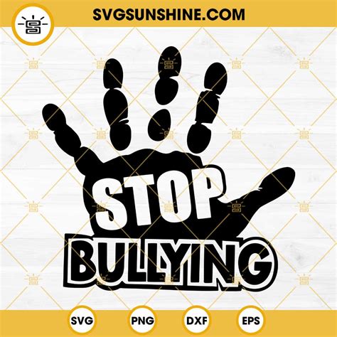 Stop Bullying Svg Anti Bullying Svg Unity Day Svg Png Eps Dxf Digital Download