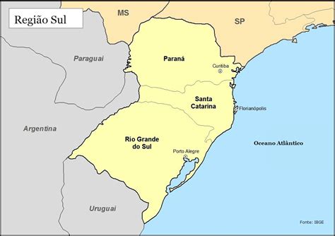 Regi O Sul Estados Clima Relevo Vegeta O E Hidrografia