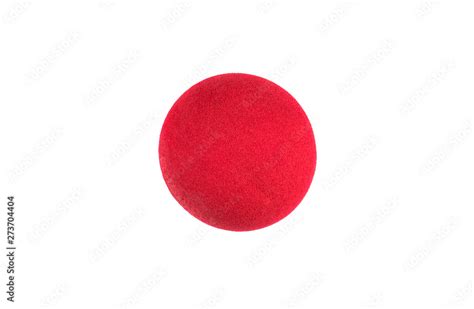 Red Nose Day, red clown nose on white background Stock Photo | Adobe Stock