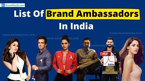 list of brand ambassador in india 2022 Archives - Exam Stocks