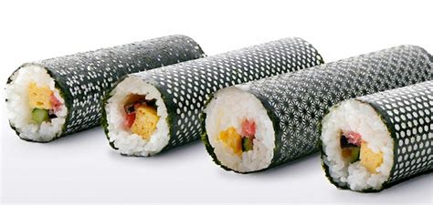 Laser Cut Seaweed Wraps Sushi Rolls In Intricate Japanese Designs