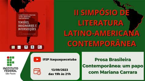 Ii Sillac Confer Ncia De Encerramento Prosa Brasileira Contempor Nea