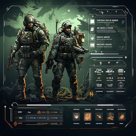 Premium Ai Image Special Forces Pop Up Ui Military Themed Game