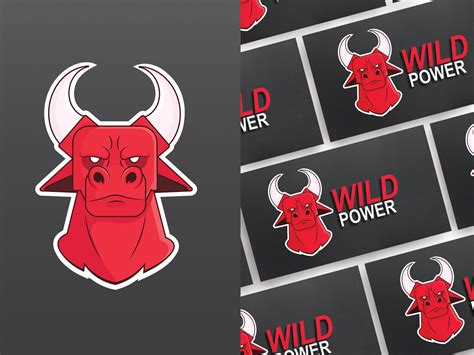 Design red bull head logo by Olesya Gruzdeva on Dribbble