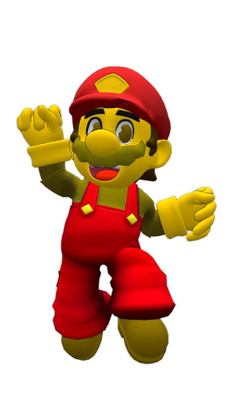 Retro Redesign Mario Render By Saikobichitaru64 On Deviantart