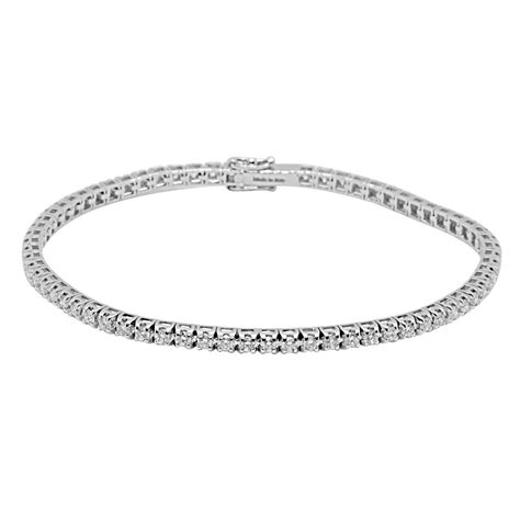 Bracciale Tennis In Oro Bianco Con Diamanti Ct Alfieri St