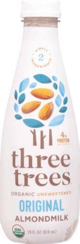 Three Trees Organic Original Unsweetened Almondmilk 28 Fl Oz QFC