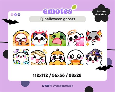 Halloween Ghost Emotes Pack For Twitch And Discord Spooky Twitch