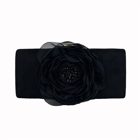 Clutch Airun Modelo Rita Black Airun Tocados Artesanales