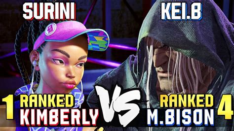 Surini Ranked Kimberly Vs Kei B Ranked M Bison Street Fighter