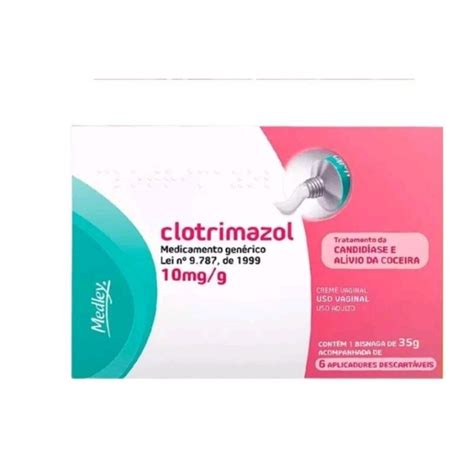 Clotrimazol Creme Vaginal C Aplicadores Shopee Brasil