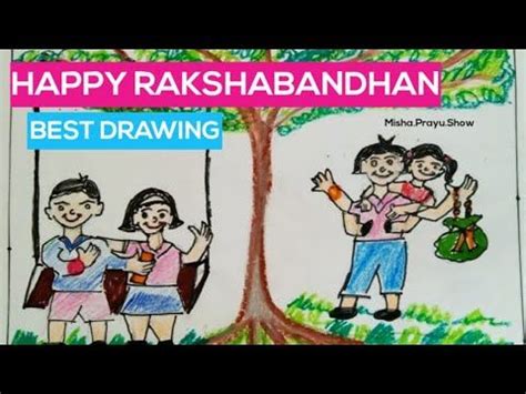 Happy raksha bandhan 2020 how to draw raksha bandhan for beginners step ...