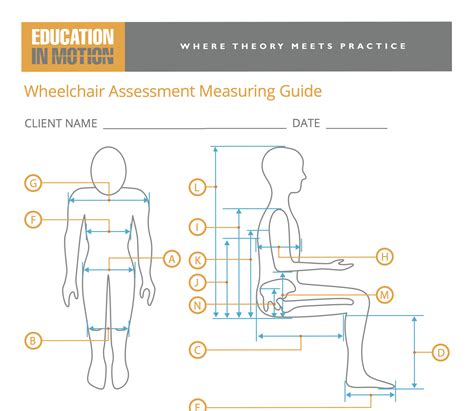 Wheelchair Assessment Measuring Guide Power Mobility