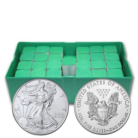 Buy the 2021 American Silver Eagle Monster Box of 500 Coins | Monument ...