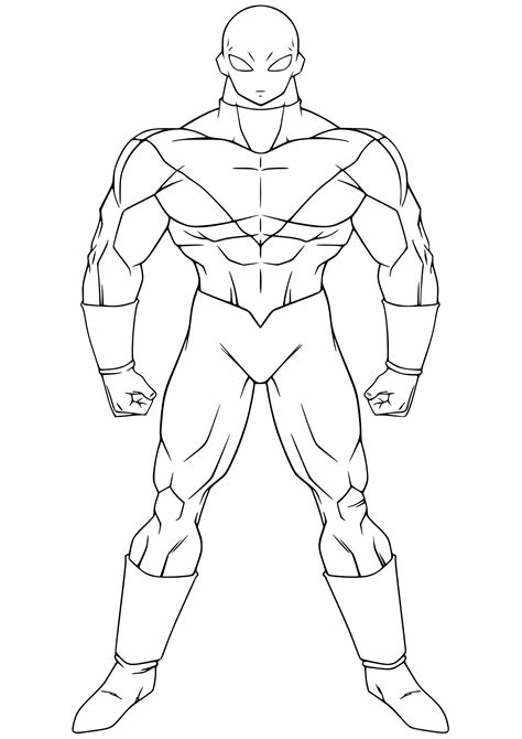 Jiren - Dragon Ball Kids Coloring Pages