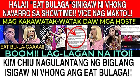 Hala Lag Lagan Eat Bulaga Sinigaw Ni Vhong Navarro Sa Showtime Vice Nag