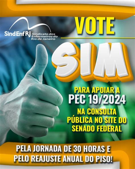 APOIE A PEC 19 2024 E VOTE SIM NA CONSULTA PÚBLICA DO CONGRESSO