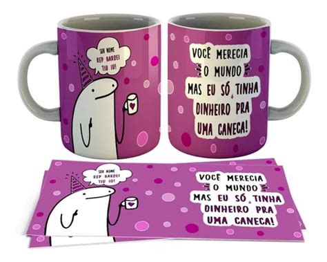 Caneca De Porcelana Flork rep Bardei Tiu Iu Aniversário