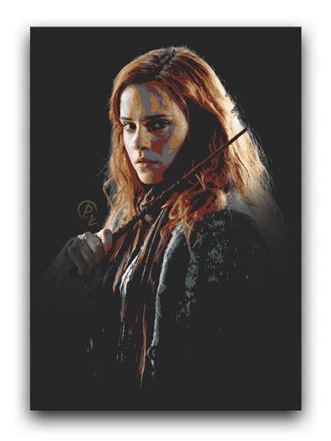 Plakat filmowy gamingowy książkowy komiksowy Hermiona Granger Harry