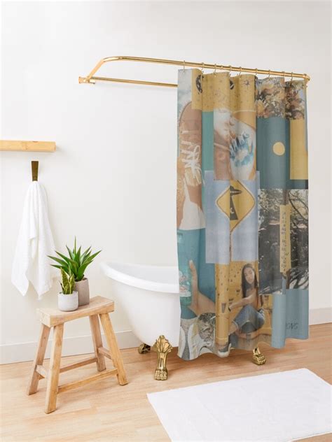 Yellow Aesthetic Collage Shower Curtain For Sale By Hillarymoore06