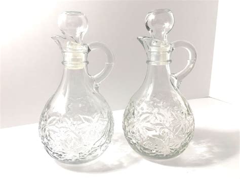 Princess House Crystal Fantasia Oil And Vinegar Cruets Set Of Two 554 Princesshouse Princess