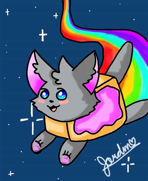 Nyan cat fanart : Just zooming around by Crispyimp on DeviantArt