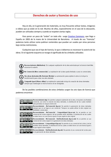 Derechos De Autor Y Licencias De Uso Pdf Descarga Gratuita