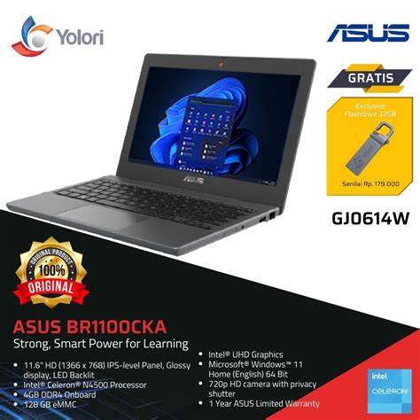 Yolori Official Jual ASUS BR1100CKA GJ0614W Cel N4500 4GB 128GB Intel