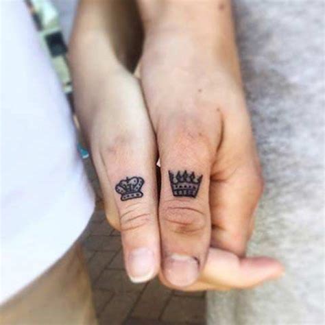 King and Queen Finger Tattoos Designs, Ideas and Meaning - Tattoos For You