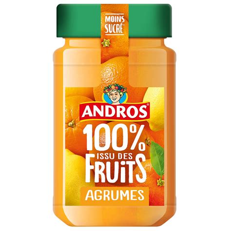 Confiture Agrumes ANDROS le pot de 250g à Prix Carrefour