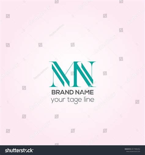 Mn Vector Logo Design Brand Identity Stock Vector (Royalty Free ...