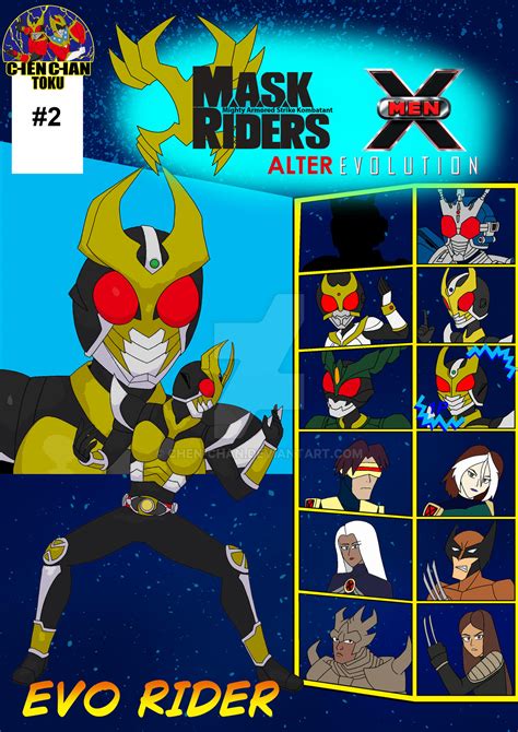 Mask Rider X Men Evo Cover2 By Chen Chan On Deviantart