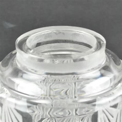 Jean Luce Art Deco Geometric Etched Glass Vase 1930s For Sale At 1stdibs