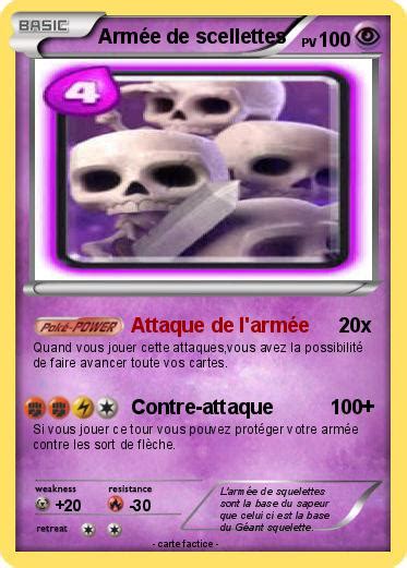 Pokémon Armee De Scellettes Attaque De Larmée Ma Carte Pokémon