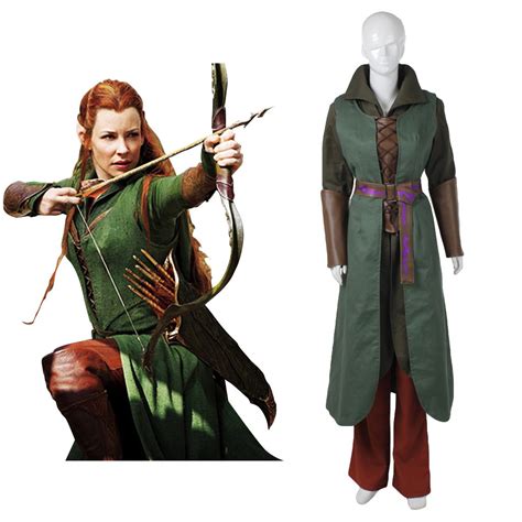 Cosplaydiy Womens Costume Movie The Hobbit Elf Tauriel Outfit Costume