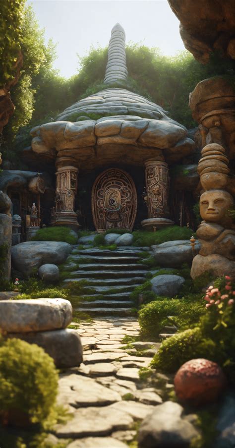 Lexica An Ancient Spiritual Gnome Inspired House And Rock Garden