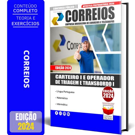 Apostila Correios Carteiro E Operador De Triagem Transbordo