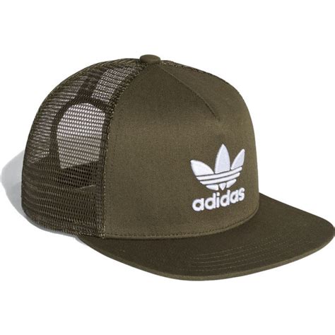 Adidas Trefoil Green Trucker Hat Caphunters