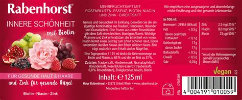 Rabenhorst Innere Schönheit mit Biotin Mini 24x125 ml Shop Apotheke